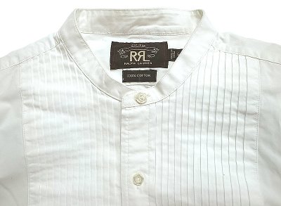 画像2: Double RL(RRL) Band-Collar Dress  Shirts ダブルアールエル 白 ドレス・シャツ