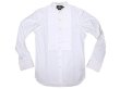 画像1: Double RL(RRL) Band-Collar Dress  Shirts ダブルアールエル 白 ドレス・シャツ (1)