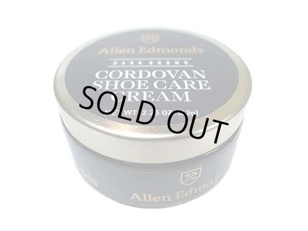 画像1: Allen Edmonds CORDOVAN Shoe Care Cream DARK BROWN Made in USA　 (1)