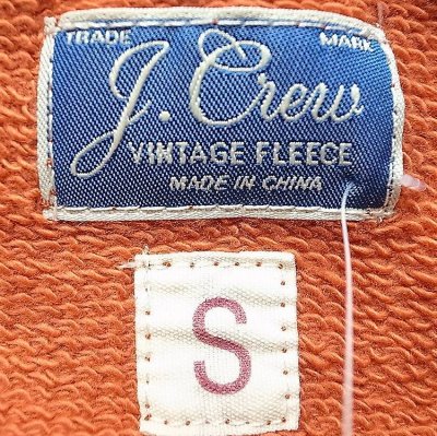 画像3: J.CREW Vintage Fleece Red Sun-Faded  ジェイ・クルー 前V スウェットシャツ 赤 