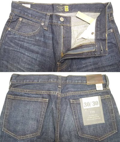 画像2: J.CREW 770 SLIM STRIGHT Jeans  KAIHARA DENIM Vintage加工 貝原デニム