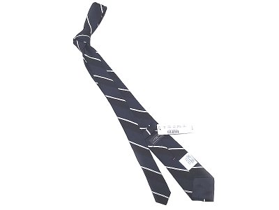 画像1: J.CREW REGIMENTAL TIE  USA製　ジェイ・クルー レジメンタル・タイ 紺×黒×白