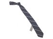 画像1: J.CREW REGIMENTAL TIE  USA製　ジェイ・クルー レジメンタル・タイ 紺×黒×白 (1)