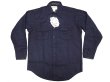 画像1: Deadstock 1990'S Melton Outer Wear メルトン CPO Shirts 紺 Made in USA (1)