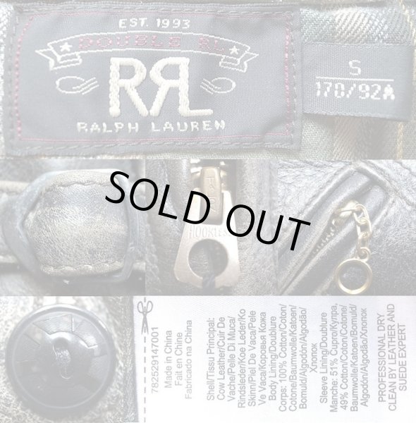 画像5: Double RL(RRL)Lawson JK Cowhide Leather Riders ダブルアールエル本革 JK (5)