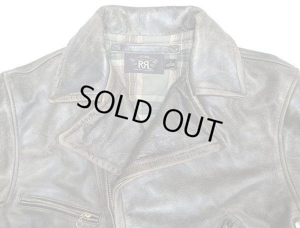 画像4: Double RL(RRL)Lawson JK Cowhide Leather Riders ダブルアールエル本革 JK (4)