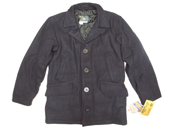 画像1: Deadstock 1990'S Golden Fleece (I.SPIEWAK) Peacoat ピーコート 紺 USA製 (1)