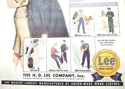 画像2: Lee 1947'S model Advertising Sign リー ハウスマーク　オーバーオール サイン 額装