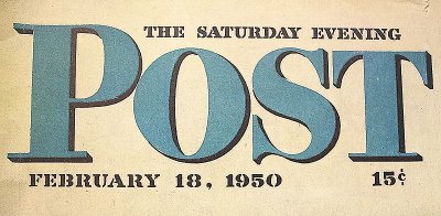 画像1: THE SATURDAY EVENING POST Feb,.18, 1950 サタデー・イブニング・ポスト