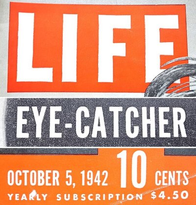 画像1: LIFE  October,.10, 1942 "EYE-CATCHER" American Weekly Magazine ライフ