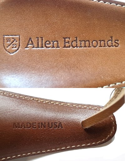 画像3: Allen Edmonds 4.5"Leather Shoe Horn 茶本革巻 シューホーン アメリカ製 箱付