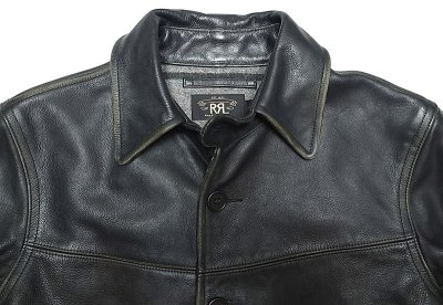 画像2: Double RL(RRL) Leather Carcoat ダブルアールエル ムーアハウス カウハイド JK