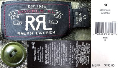 画像3: Double RL(RRL) Cashmere Wool Plaid CPO Shirts プラッドウール カシミア混ニット