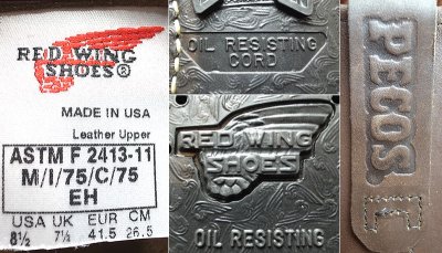 画像3: RED WING 966 Steel Toe  Pecos Boot レッド・ウイング ペコス アメリカ製 FS