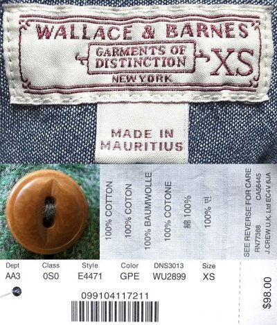 画像3: WALLACE & BARNES by J.Crew Plaid Flannel 緑×灰 へヴィ・フランネルシャツ