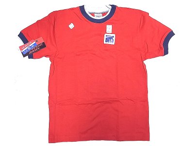 画像1: Deadstock 1990'S CAMBER MAX-WEIGHT Boys リンガーTシャツ 赤 USA製 袋入