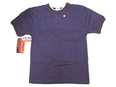 画像1: Deadstock 1990'S CAMBER MAX-WEIGHT Boys リンガーTシャツ 紺 USA製 袋入