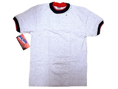 画像1: Deadstock 1990'S CAMBER MAX-WEIGHT Boys リンガーTシャツ 灰#2 USA製 袋入