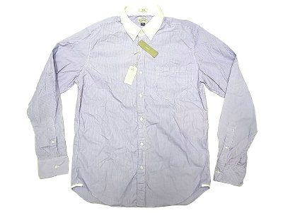 画像1: J.CREW CLERIC Stripe B.D. Shirts SLIM クレリック・ストライプ ボタン・ダウン シャツ