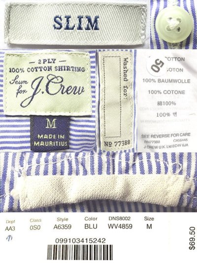 画像3: J.CREW CLERIC Stripe B.D. Shirts SLIM クレリック・ストライプ ボタン・ダウン シャツ