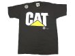 画像1: Deadstock 1993'S CAT(CATERPILLAR) ロゴ Tシャツ 100% COTTON 黒 アメリカ製 (1)