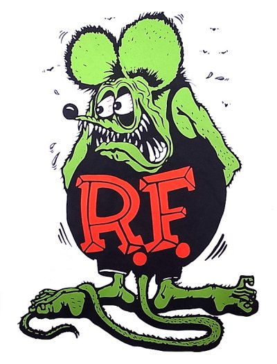 画像2: R.F.(RAT FINK) Ringer Tee  Ed"BIG DADDY"Roth ラット・フィンク リンガーT