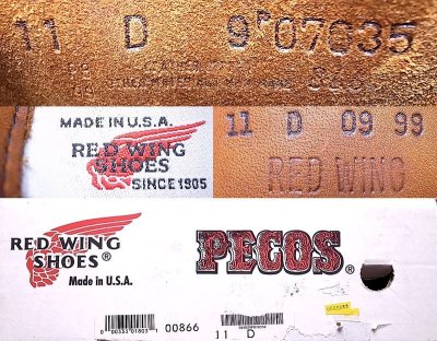 画像3: Deadstock 1999'S RED WING 866 Pecos Boots Oro-Inginal  Made in USA 箱付