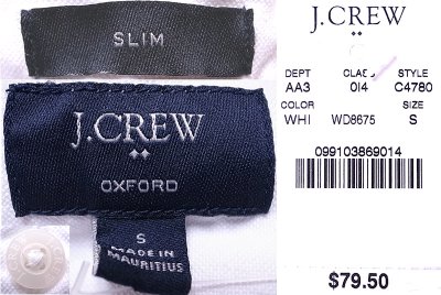 画像3: J.CREW Washed Oxford B.D.Shirts ヨット総柄 白オックスフォード・ボタンダウン　