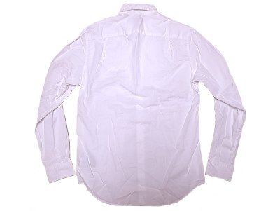 画像1: J.Crew White Cotton Lawn B.D.Shirts Wash 加工 白 ボタンダウンシャツ