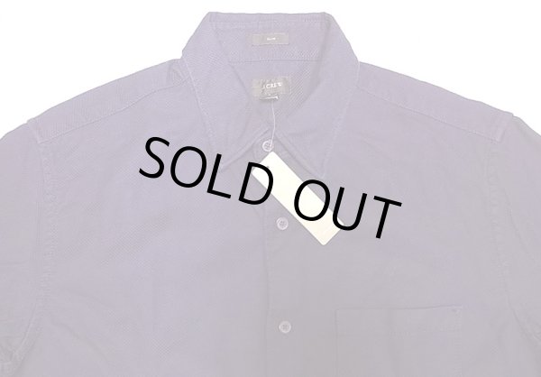 画像3: J.CREW Cotton Gabardine Shirts ジェイ・クルー 紺　織生地　ギャバシャツ (3)