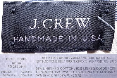 画像3: J.Crew LINEN x COTTON REGIMENTAL TIE Made in USA レジメンタル ネクタイ 