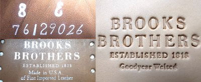 画像3: BROOKS BROTHERS Macneil Black Grain Made by Allen Edmonds USA製 箱付