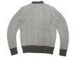 画像2: J.Crew 2tone Cable Knit Sweater  ツートン ケーブル・コットン・ニット セーター  (2)