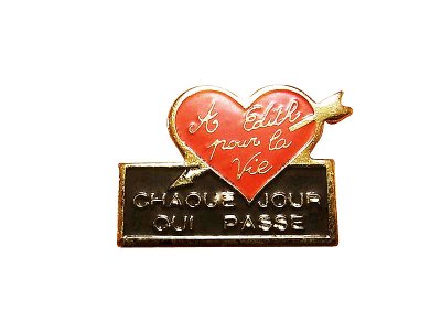 画像1: Vintage Pins（ヴィンテージ・ピンズ）#0124 "CHAOUE JOUR OUI PASSE" Pins 