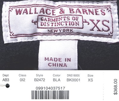 画像3: WALLACE & BARNES by J.Crew M-65 JK Nylon×Cotton Wool Lining Black