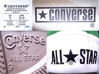 画像3: CONVERSE STAR & BARS (JACK STAR) SUEDE（本革） 緑×白 ジャック・スター