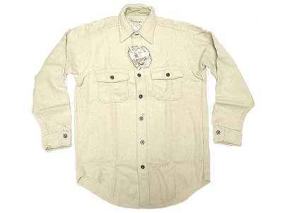 画像1: Deadstock 1990'S Melton Outer Wear メルトン CPO Shirts 生成 Made in USA