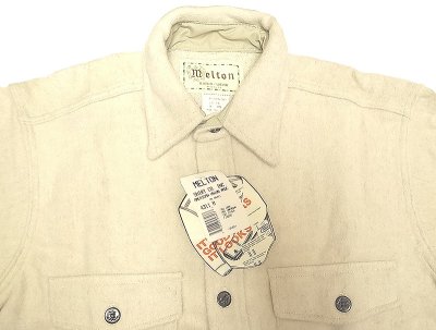 画像2: Deadstock 1990'S Melton Outer Wear メルトン CPO Shirts 生成 Made in USA