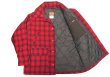 画像3: Deadstock 1980-90'S Woolrich Buffalo Plaid (赤×黒) Melton Wool JK USA製 (3)