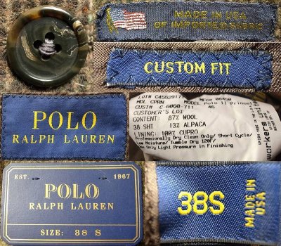 画像1: POLO Ralph Lauren Princeton Tweed JK Made in USA ポロ・ラルフ アメリカ製