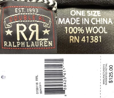 画像3: Double RL(RRL) Wool Mitten Gloves ダブルアールエル ウール ミトン・グローブ 手袋