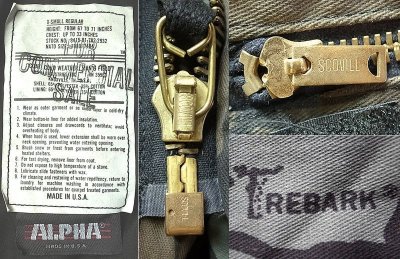 画像3: Deadstock 1990'S ALPHA M-65 Field JK TREBARK アルファ M65JK アメリカ製