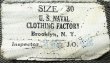 画像6: Deadstock 1940'S US.NAVAL CLOTHING FACTORY Utility Trousers CHL W30 (6)