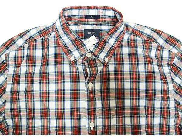 画像1: J.CREW Tartan Plaid B.D. Shirts SLIM #1 タータンチェック ボタン・ダウンシャツ (1)