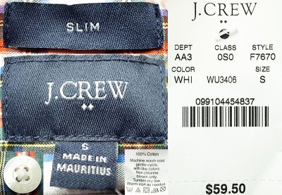 画像3: J.CREW Tartan Plaid B.D. Shirts SLIM #1 タータンチェック ボタン・ダウンシャツ