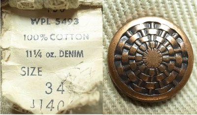 画像3: Deadstock 1970'S Unkown Brand  Cotton Twill Selvedge Denim JK Made in USA