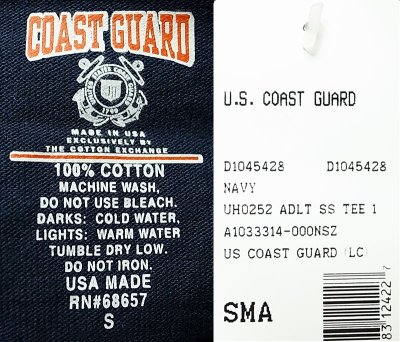 画像3: Deadstock 1990'S U.S. COAST GUARD Tee USA製 アメリカ沿岸警備隊 Tシャツ