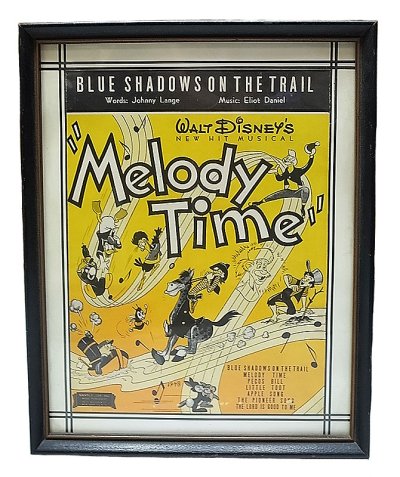 画像1: WALT Disney's 1948'S "Melody Time" ディズニー[『メロディタイム』サイン 額装