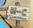 画像5: H BAR C RANCHWEAR  Advertising Banner 1950'S エイチバーシー・バナー特大 (5)