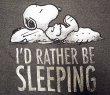画像3: PEANUTS"I'D RATHER BE SLEEPING" ピーナッツ 灰杢 スヌーピーTシャツ  (3)